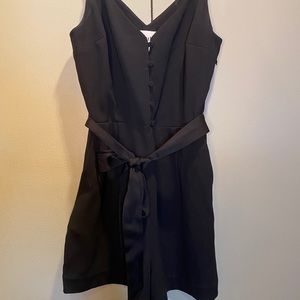 Aritzia Little Moon Black Petunia Romper